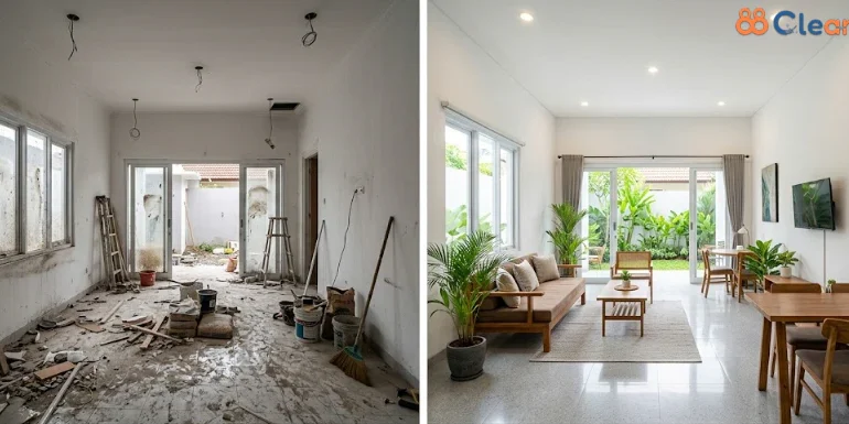 Membersihkan Rumah Setelah Renovasi